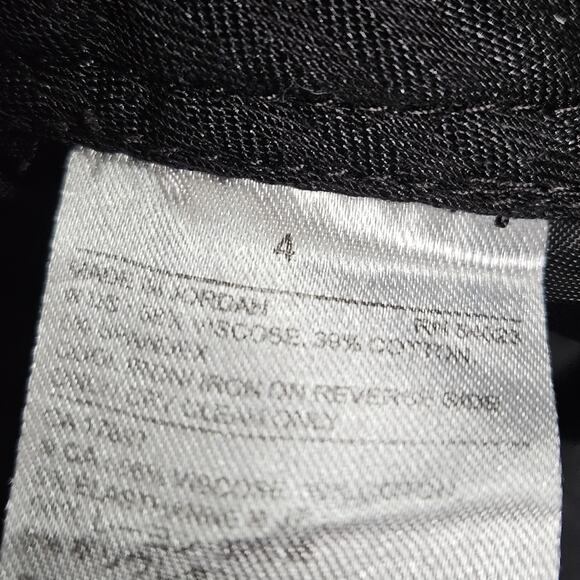 Banana Republic Black Sloan Curvy Fit Dress Pants Size 4 - Picture 4 of 4